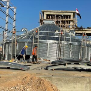 Seed silo installation